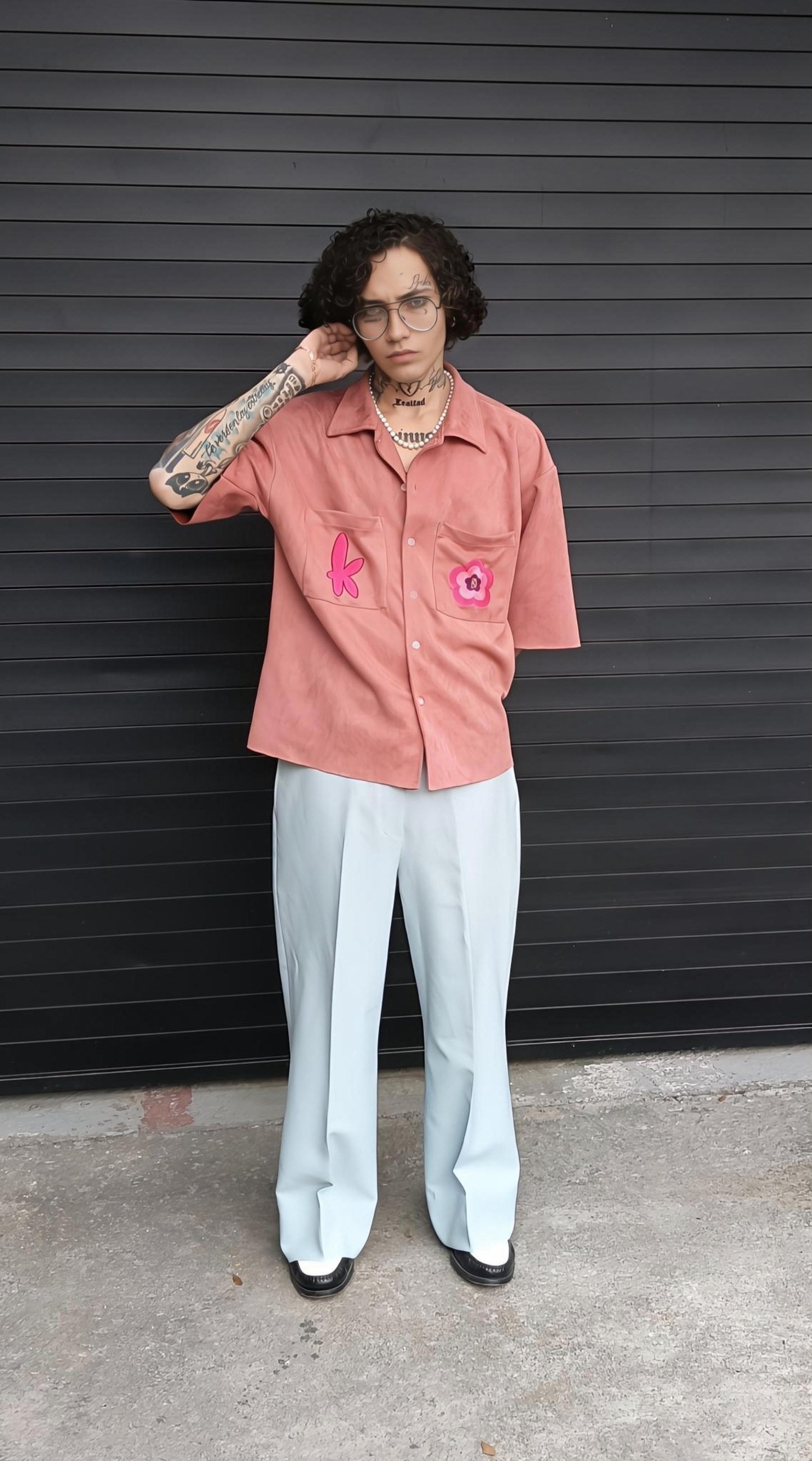 Camisa Suede Rosa