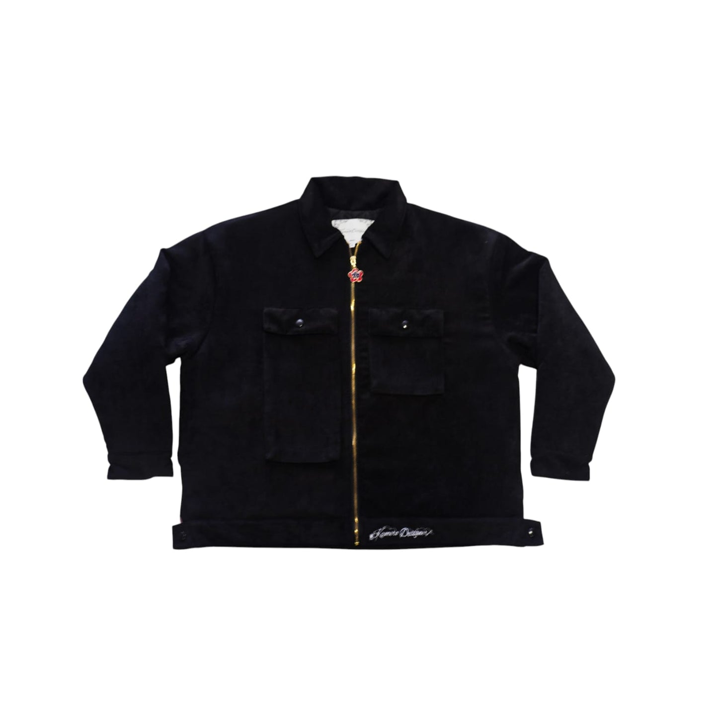 Chaquetin de pana color negro