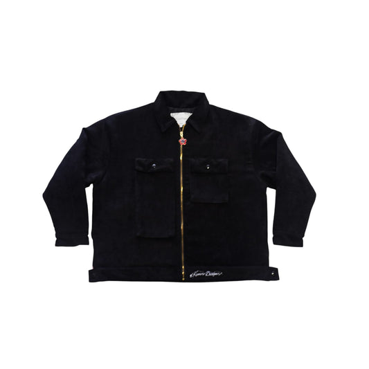 Chaquetin de pana color negro