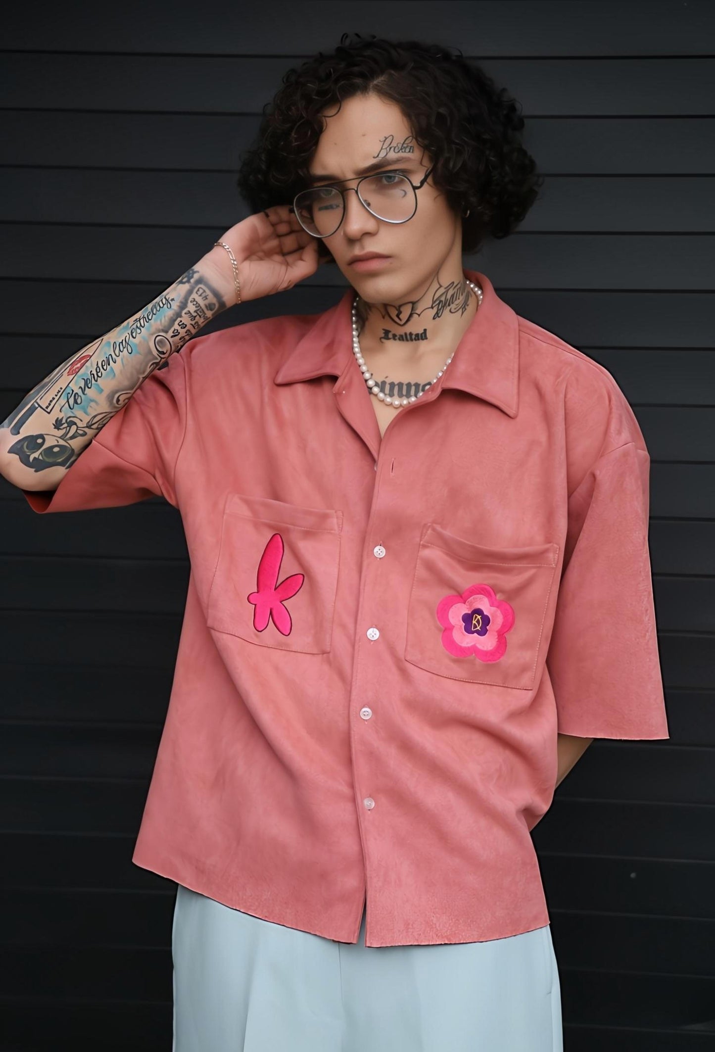 Camisa Suede Rosa