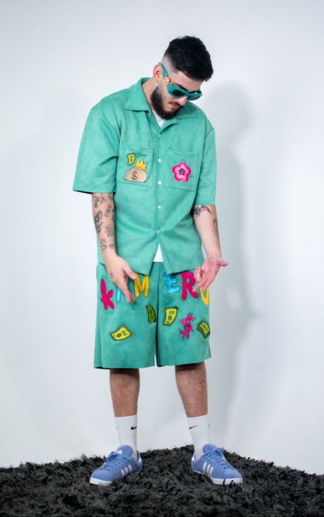 Camisa Suede Menta