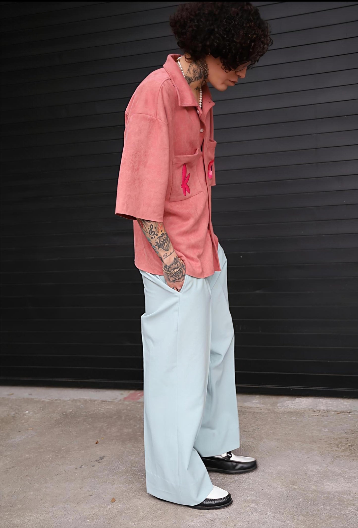 Camisa Suede Rosa